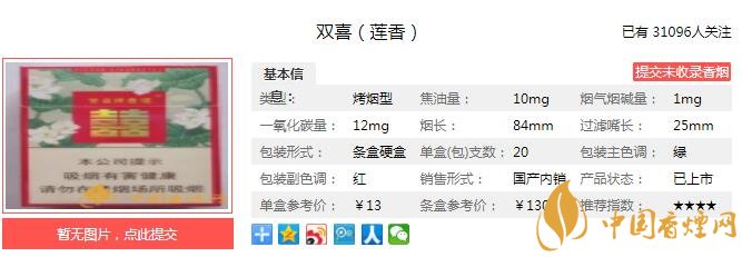 双喜莲香多少钱一包？价格-口感-参数-包装